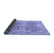 Sideview of Oriental Blue Traditional Rug, abs3873blu