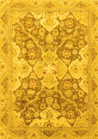 Oriental Yellow Traditional Rug, abs3873yw