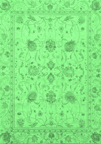 Oriental Emerald Green Traditional Rug, abs3874emgrn