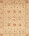 Machine Washable Abstract Orange Rug, wshabs3874