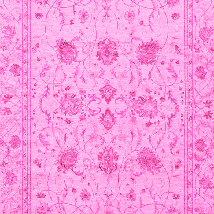 Machine Washable Oriental Pink Traditional Rug, wshabs3874pnk