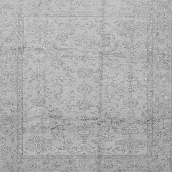 Square Oriental Gray Traditional Rug, abs3875gry