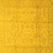 Square Oriental Yellow Traditional Rug, abs3875yw