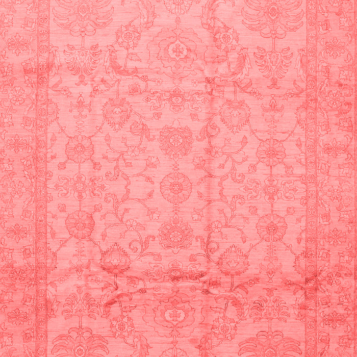 Machine Washable Oriental Red Traditional Rug, wshabs3875red