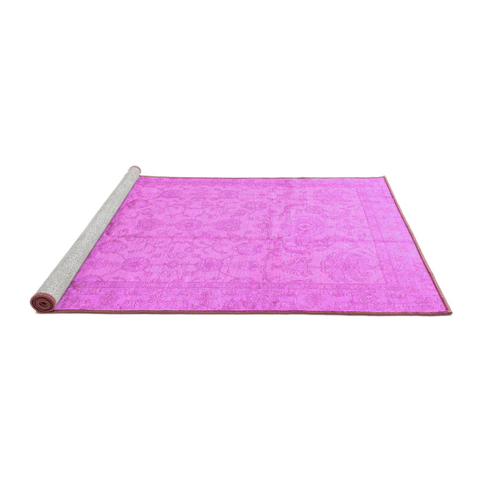 Sideview of Machine Washable Oriental Purple Traditional Area Rugs, wshabs3875pur