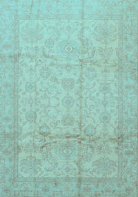 Oriental Light Blue Traditional Rug, abs3875lblu