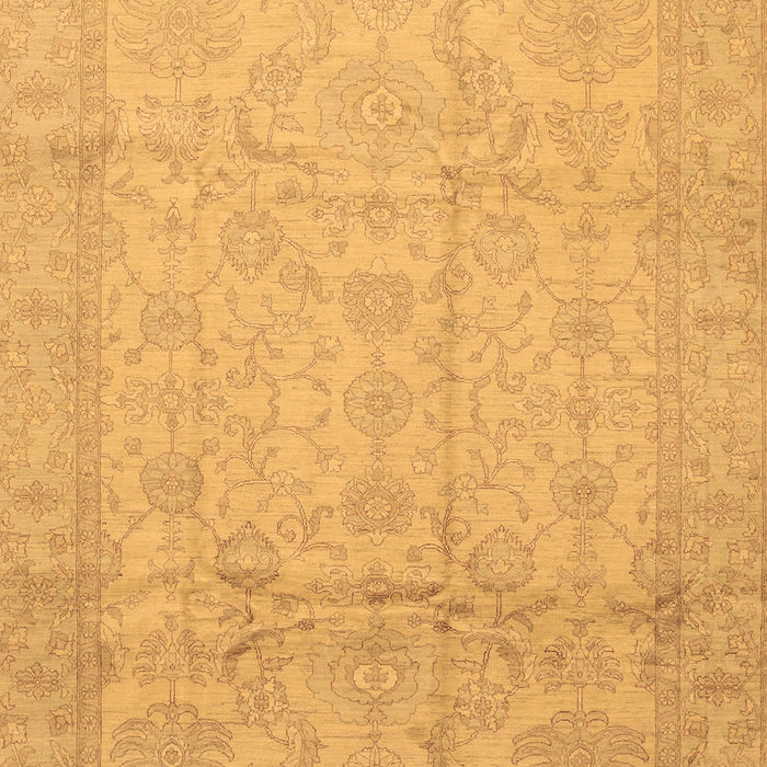 Machine Washable Oriental Brown Traditional Rug, wshabs3875brn