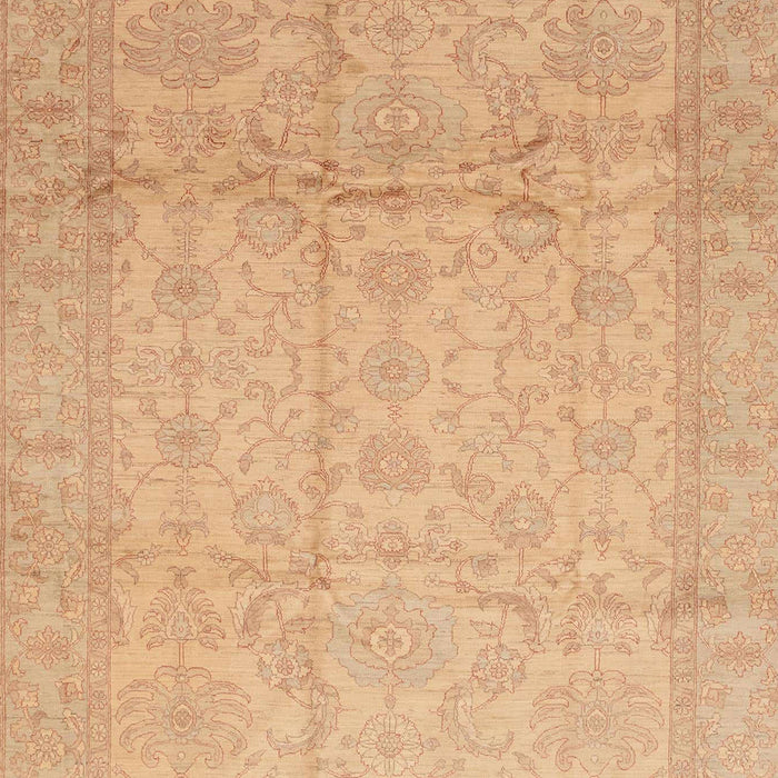 Machine Washable Abstract Mango Orange Rug, wshabs3875