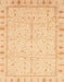 Machine Washable Abstract Orange Rug, wshabs3876