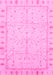 Machine Washable Oriental Pink Traditional Rug, wshabs3876pnk