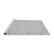 Sideview of Machine Washable Oriental Gray Traditional Rug, wshabs3876gry