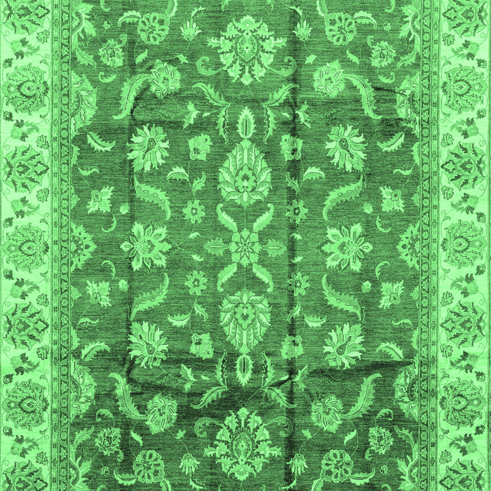 Oriental Emerald Green Traditional Rug, abs3877emgrn