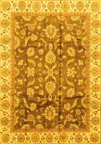 Oriental Yellow Traditional Rug, abs3877yw