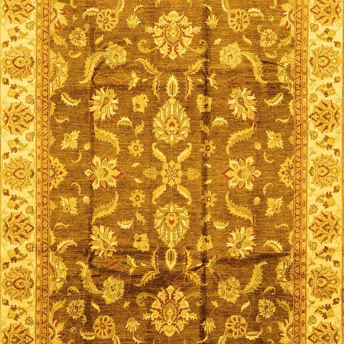 Oriental Yellow Traditional Rug, abs3877yw