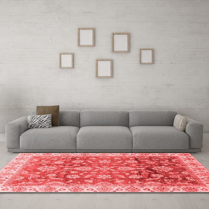 Traditional Red Washable Rugs