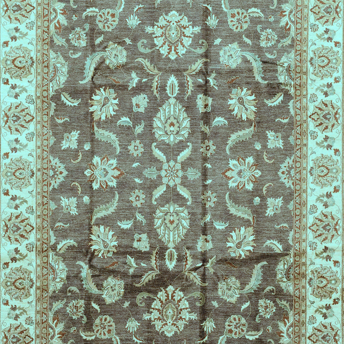 Oriental Light Blue Traditional Rug, abs3877lblu
