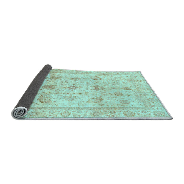 Sideview of Oriental Light Blue Traditional Rug, abs3878lblu