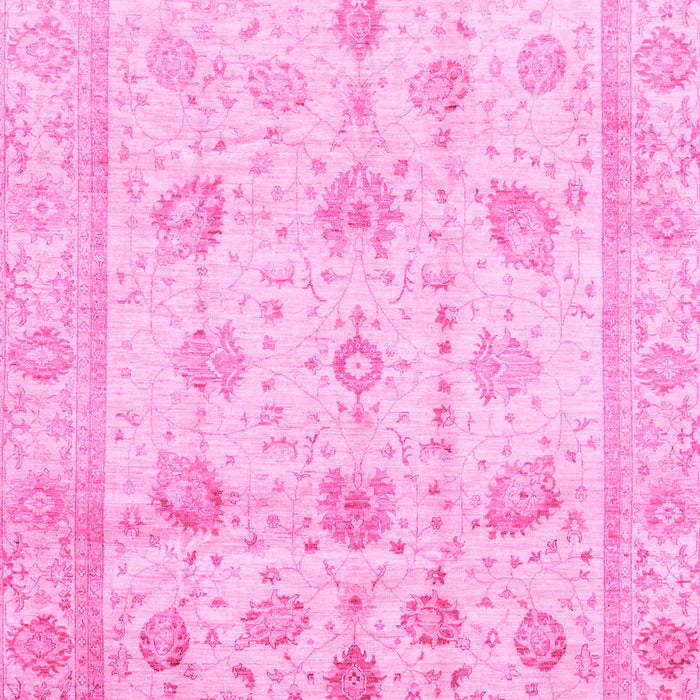 Machine Washable Oriental Pink Traditional Rug, wshabs3878pnk