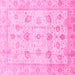 Square Oriental Pink Traditional Rug, abs3878pnk