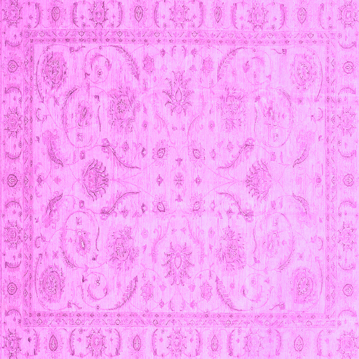 Square Machine Washable Oriental Purple Traditional Area Rugs, wshabs3879pur