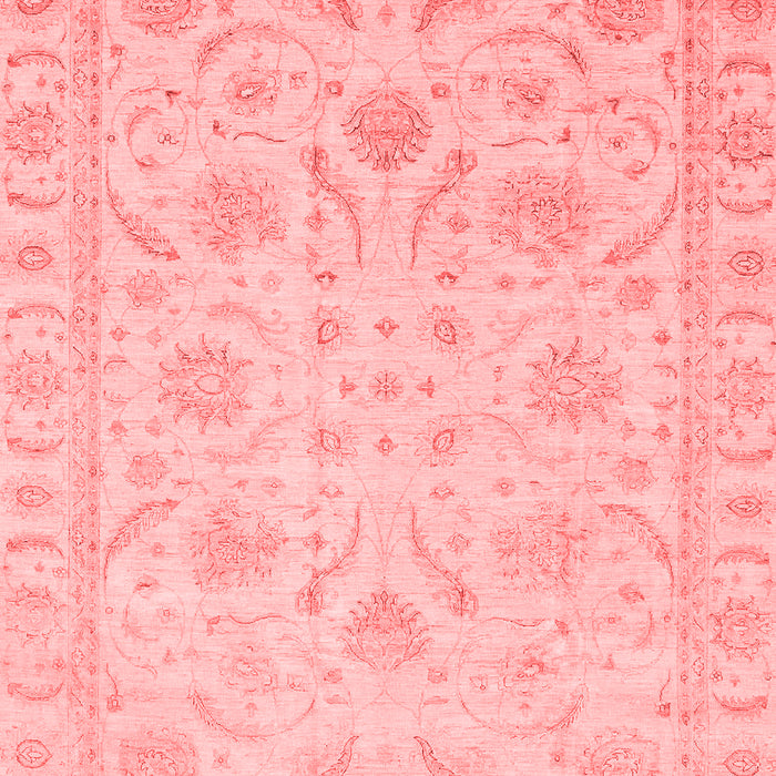 Machine Washable Oriental Red Traditional Rug, wshabs3879red