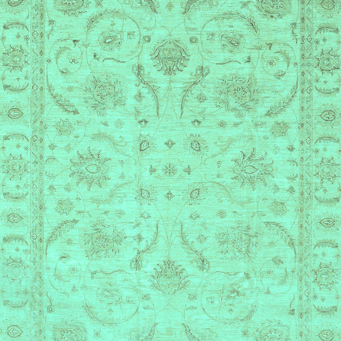 Machine Washable Oriental Turquoise Traditional Area Rugs, wshabs3879turq
