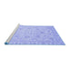 Sideview of Machine Washable Oriental Blue Traditional Rug, wshabs3879blu