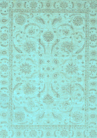 Oriental Light Blue Traditional Rug, abs3879lblu