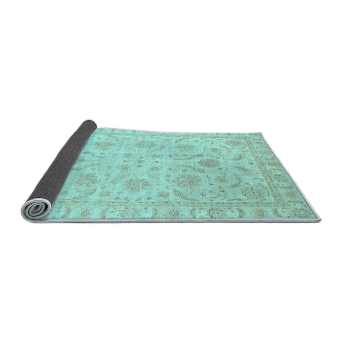 Sideview of Oriental Light Blue Traditional Rug, abs3879lblu