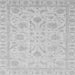 Square Machine Washable Oriental Gray Traditional Rug, wshabs3879gry