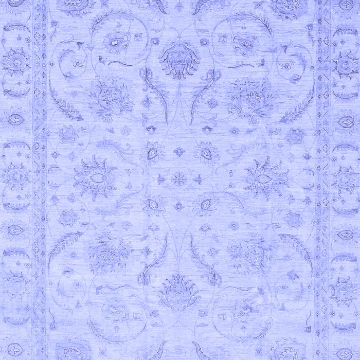 Machine Washable Oriental Blue Traditional Rug, wshabs3879blu