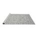 Sideview of Machine Washable Oriental Gray Traditional Rug, wshabs3879gry