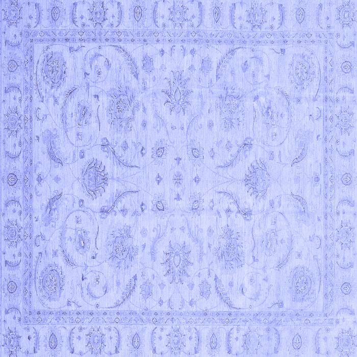 Square Oriental Blue Traditional Rug, abs3879blu