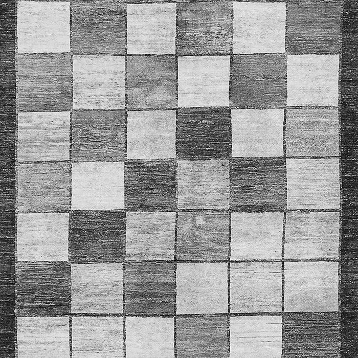 Machine Washable Abstract Gray Modern Rug, wshabs387gry