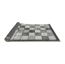 Sideview of Abstract Gray Modern Rug, abs387gry
