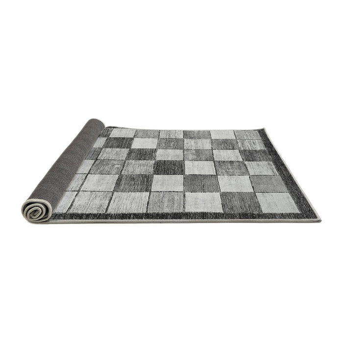 Sideview of Abstract Gray Modern Rug, abs387gry