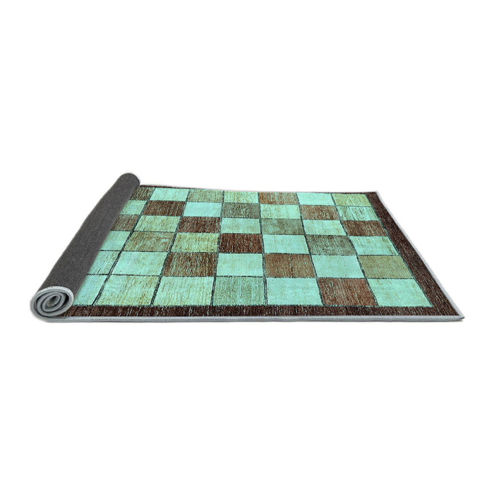 Sideview of Abstract Light Blue Modern Rug, abs387lblu