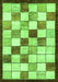 Abstract Green Modern Rug, abs387grn