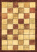 Machine Washable Abstract Brown Modern Rug, wshabs387brn