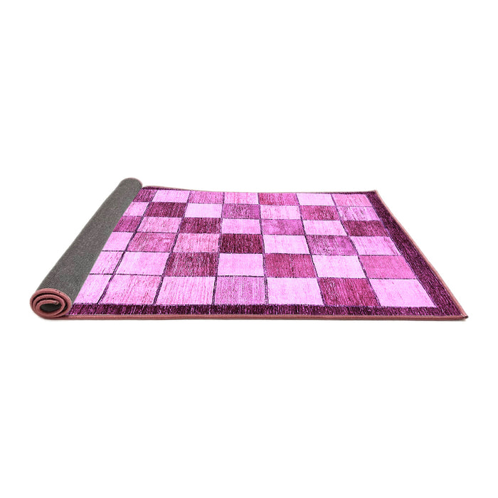 Sideview of Abstract Purple Modern Rug, abs387pur