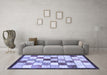 Machine Washable Abstract Blue Modern Rug in a Living Room, wshabs387blu