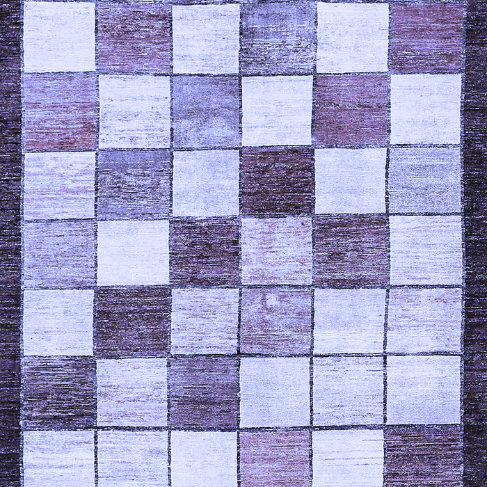 Abstract Blue Modern Rug, abs387blu