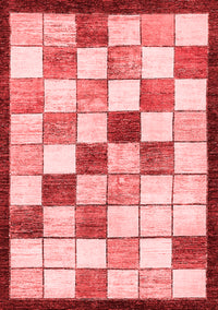 Abstract Red Modern Rug, abs387red