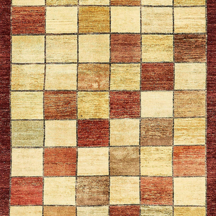 Machine Washable Abstract Chrome Gold Yellow Rug, wshabs387