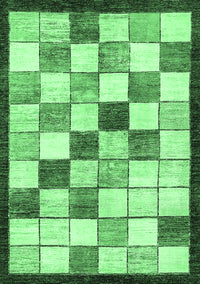 Abstract Emerald Green Modern Rug, abs387emgrn