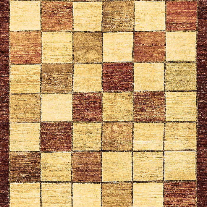 Abstract Brown Modern Rug, abs387brn