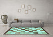 Machine Washable Abstract Light Blue Modern Rug in a Living Room, wshabs387lblu