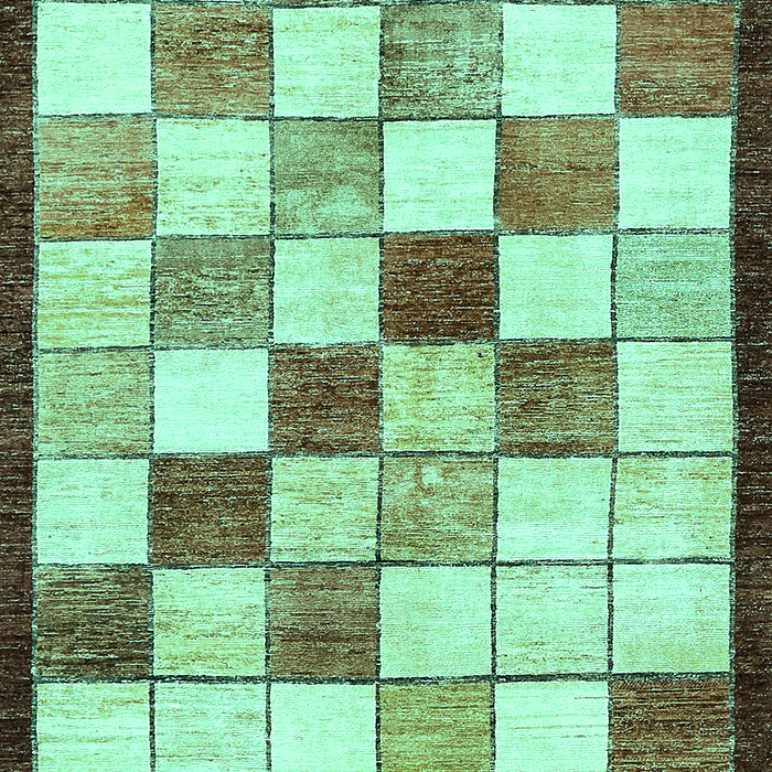 Abstract Turquoise Modern Rug, abs387turq