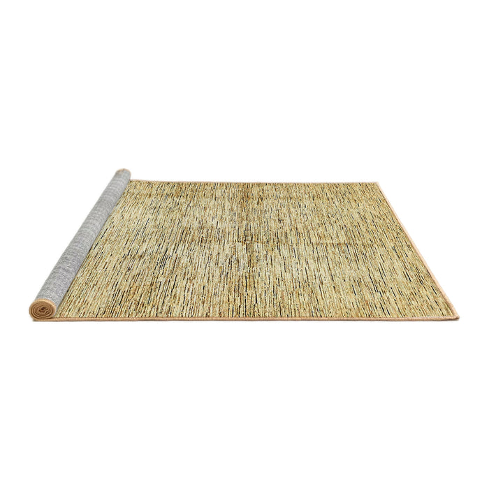 Sideview of Machine Washable Abstract Sun Yellow Rug, wshabs388