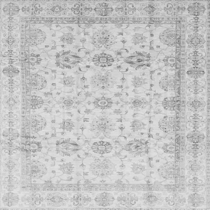 Square Oriental Gray Traditional Rug, abs3880gry